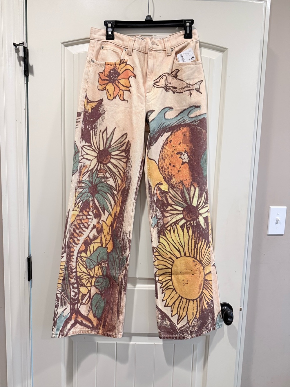 Free People Illusions Tinsley Beach Scene Jeans